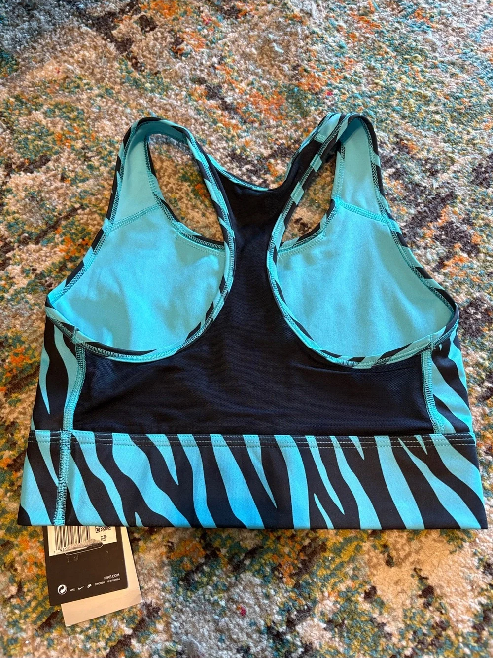 💎RARE SET💎🆕Nike One Icon Clash Zebra Print Sports Bra And Leggings, Size S & M